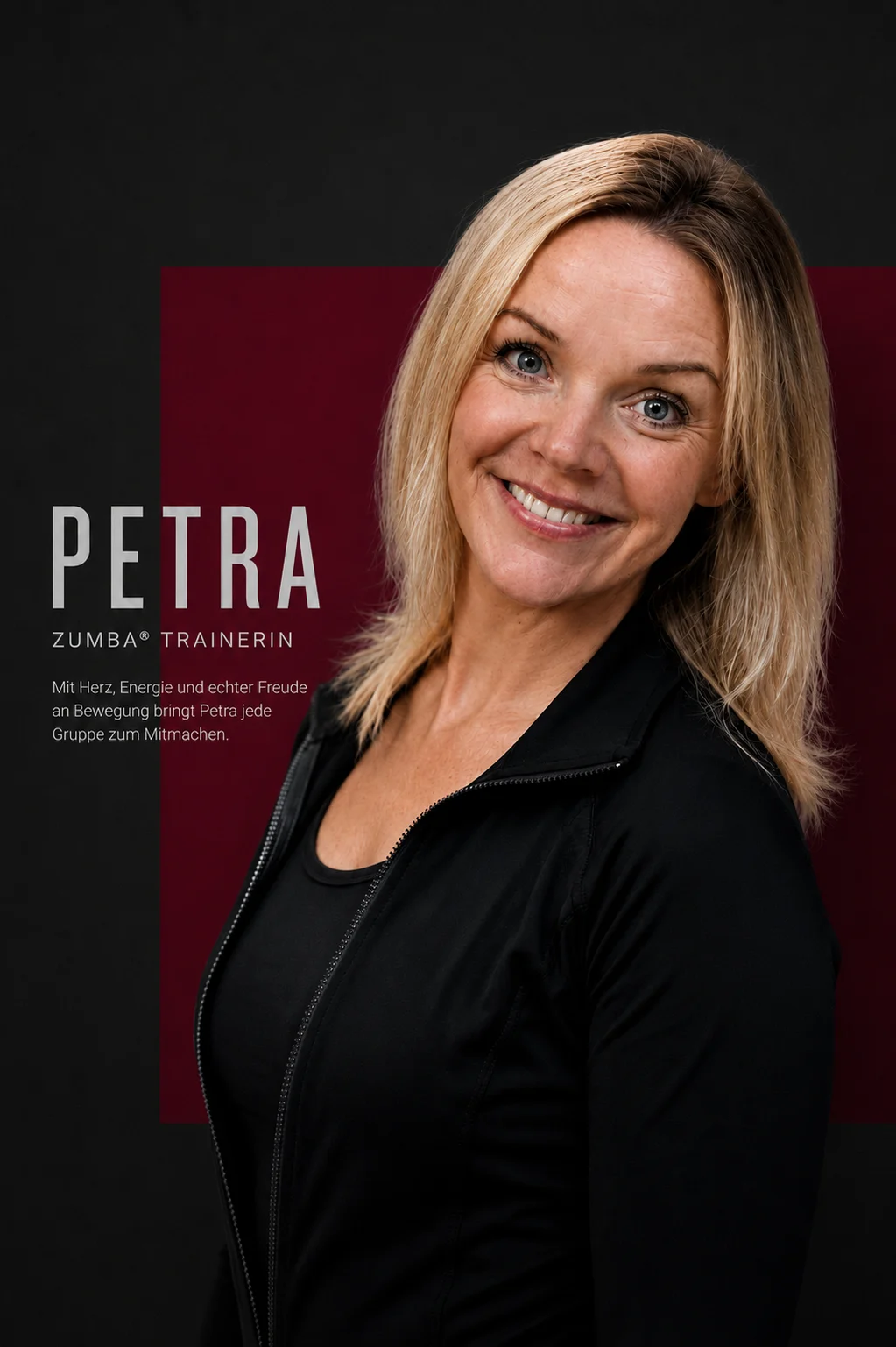 Portrait von Petra, Zumba-Trainerin